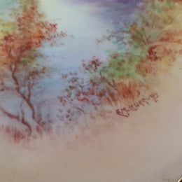 Beautiful Hand-Painted & Signed China Bowl