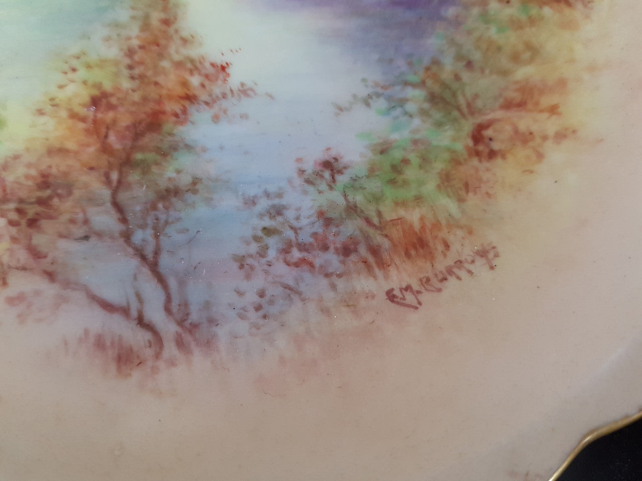 Beautiful Hand-Painted & Signed China Bowl | Antique & Vintage | Moonee Ponds Antiques | Australia Wide Delivery