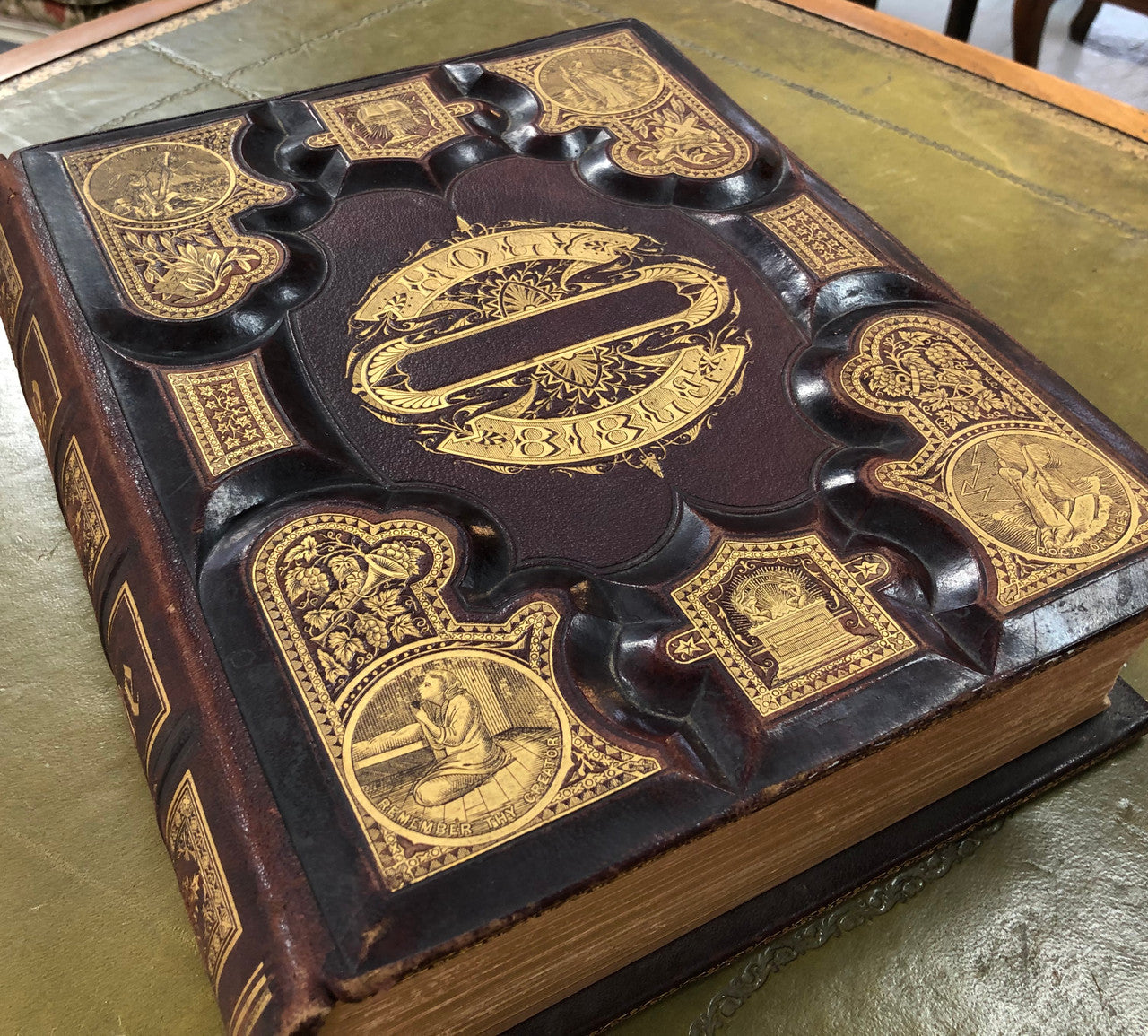 Victorian Holy Bible By Hubbard Bros Philadelphia | Antique & Vintage | Moonee Ponds Antiques | Australia Wide Delivery