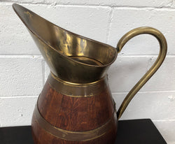 French Oak Coopered With Copper Large Wine Jug | Antique & Vintage | Moonee Ponds Antiques | Australia Wide Delivery