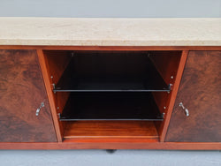 Art Deco Style Low Line Marble Top Cabinet | Antique & Vintage | Moonee Ponds Antiques | Australia Wide Delivery