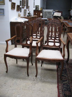 Gorgeous set of 8 french oak chairs | Antique & Vintage | Moonee Ponds Antiques | Australia Wide Delivery