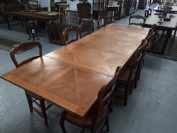 French Oak Spanish Style Extension Table | Antique & Vintage | Moonee Ponds Antiques | Australia Wide Delivery