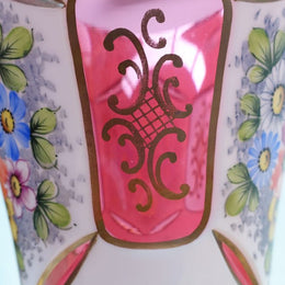 Bohemian Overlay Glass Vase