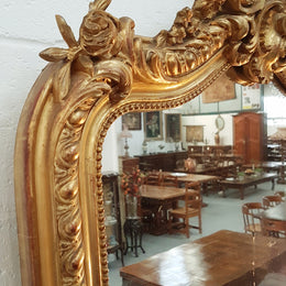 19th Century Napoleon III Gilt Mirror