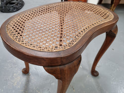 Hard to Find English Stool With Cane Top | Antique & Vintage | Moonee Ponds Antiques | Australia Wide Delivery