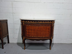 French Style Marble Top Two Door Buffet With Beautiful Decorative Mounts | Antique & Vintage | Moonee Ponds Antiques | Australia Wide Delivery