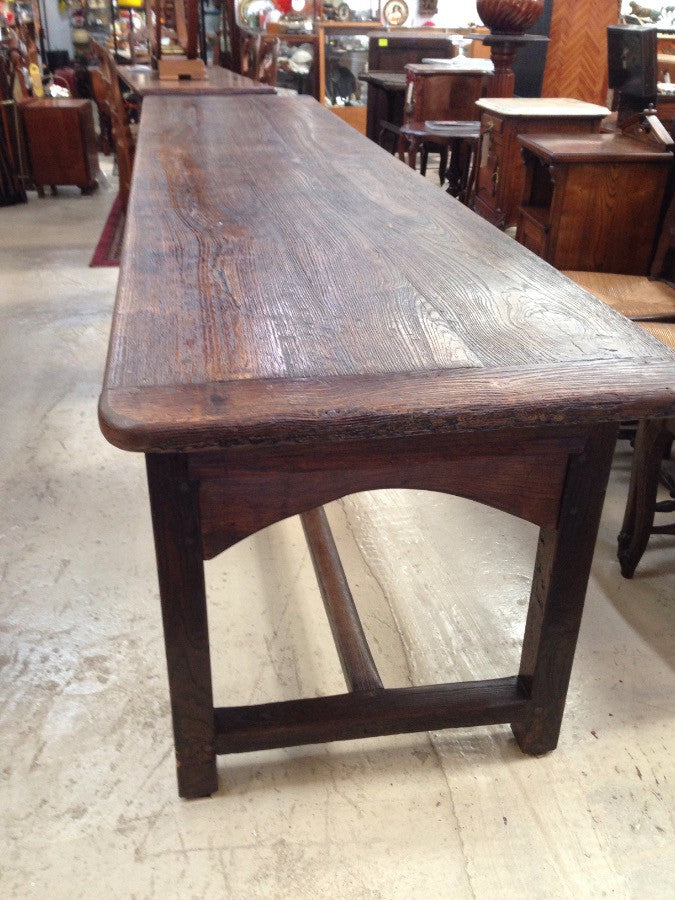 Antique French Oak Refectory Table