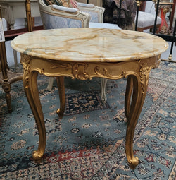 French Louis XV Style Gilt Wood Marble Top Coffee Table | Antique & Vintage | Moonee Ponds Antiques | Australia Wide Delivery