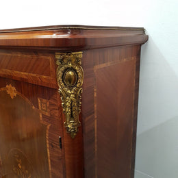 French Louis XVI Marquetry Inlaid Cabinet