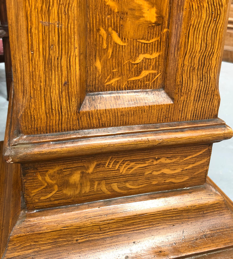 Lovely Antique Faux Oak Pedestal