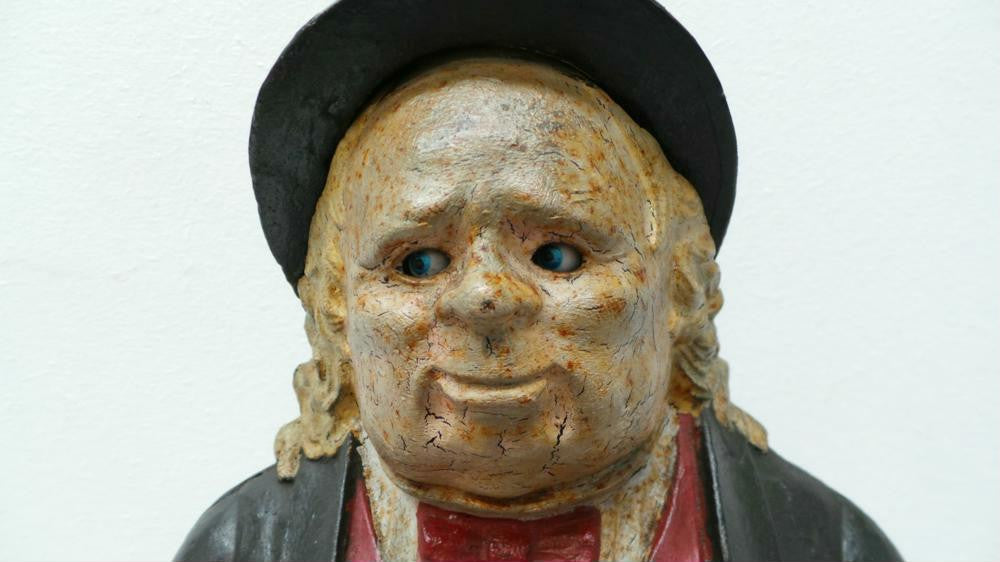 Bradley And Hubbard "John Bull" Moving Eyes Clock | Antique & Vintage | Moonee Ponds Antiques | Australia Wide Delivery