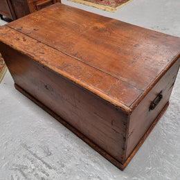 Late Victorian Pine Blanket Box Trunk