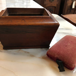 Victorian Sewing Aide Box With Needle Cushion