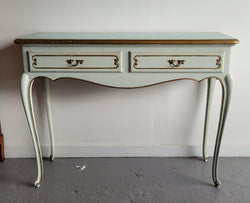 Vintage French Louis 15th Style Original Painted & Gilded Highlights Two Drawer Console Table | Antique & Vintage | Moonee Ponds Antiques | Australia Wide Delivery