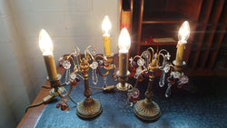 Pair of French Bronze Gilt Girandole Candelabras | Antique & Vintage | Moonee Ponds Antiques | Australia Wide Delivery