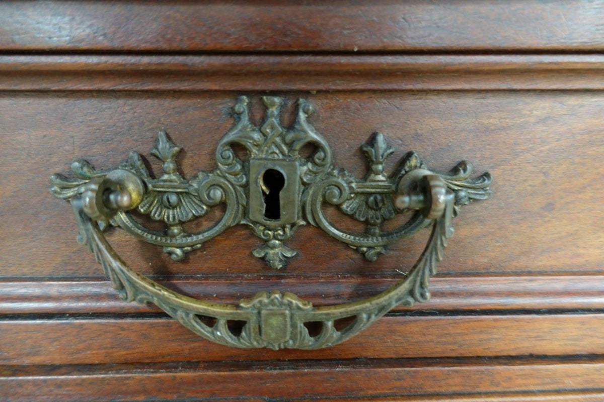 French Walnut Marble Top & Mirror Back Buffet | Antique & Vintage | Moonee Ponds Antiques | Australia Wide Delivery
