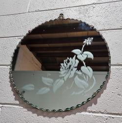 Lovely Vintage Round Art Deco Mirror | Antique & Vintage | Moonee Ponds Antiques | Australia Wide Delivery