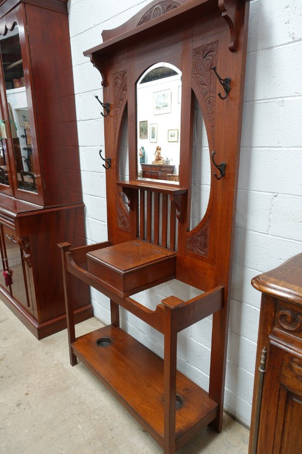 Australian Arts and Crafts Hall Stand | Antique & Vintage | Moonee Ponds Antiques | Australia Wide Delivery