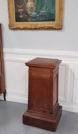 Sourced From France a Large French Oak Pedestal | Antique & Vintage | Moonee Ponds Antiques | Australia Wide Delivery