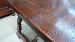 French Oak Spanish Style Desk | Antique & Vintage | Moonee Ponds Antiques | Australia Wide Delivery