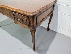 Attractive Large Louis XV Style Oak Faux Partners Desk | Antique & Vintage | Moonee Ponds Antiques | Australia Wide Delivery