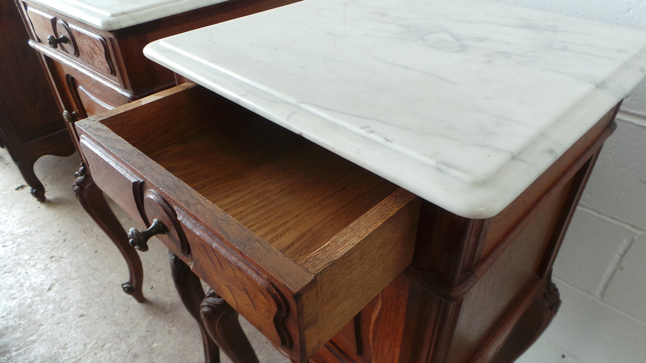 Beautiful Pair of French Bedside Cabinets | Antique & Vintage | Moonee Ponds Antiques | Australia Wide Delivery