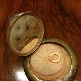 Edwardian Compact Chatelaine EPNS