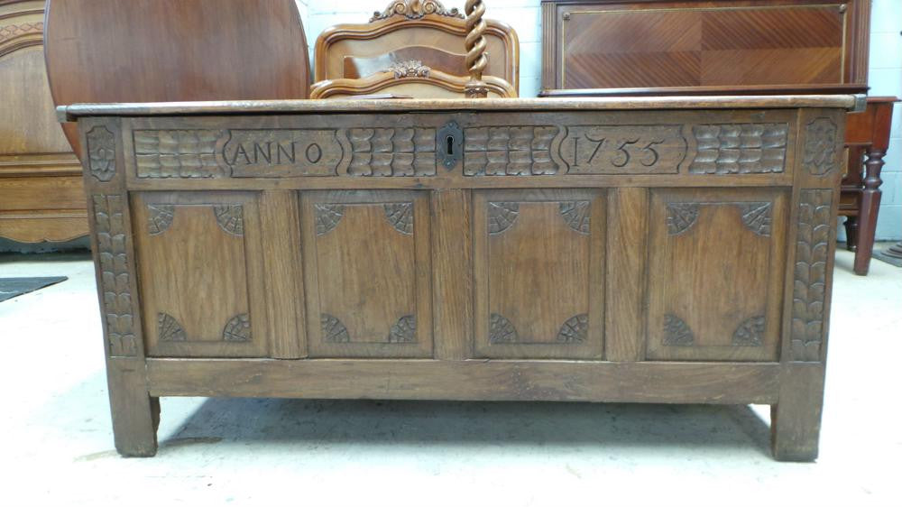 Antique French Oak Coffer-Chest