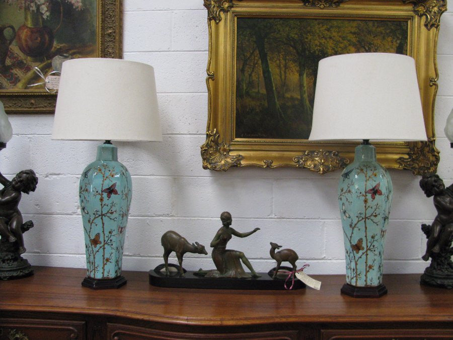 Pair of Decorative Ceramic Lamps