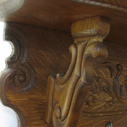 French Oak Coat - Hat Rack
