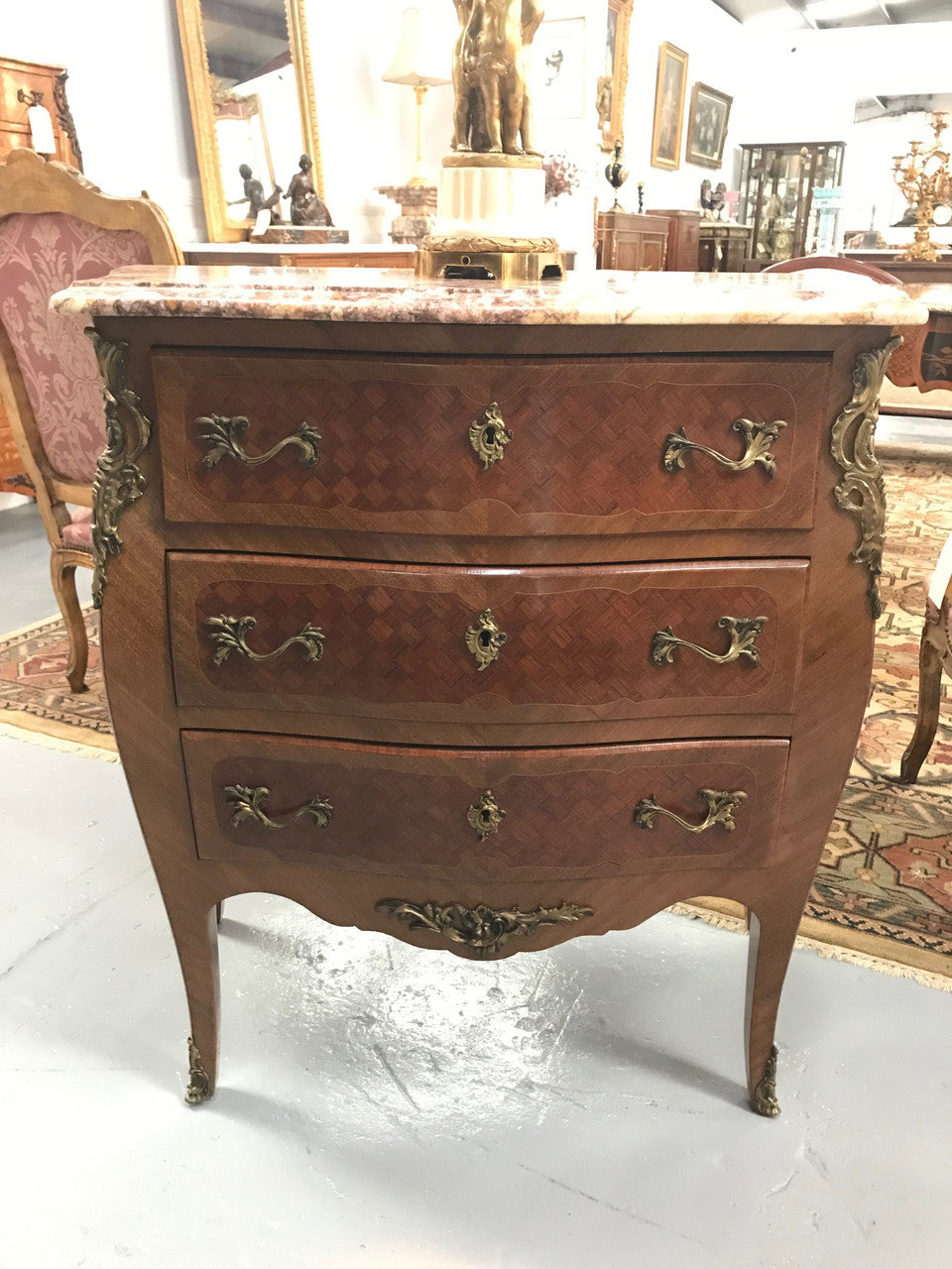 Elegant French Louis XV Style Commode | Antique & Vintage | Moonee Ponds Antiques | Australia Wide Delivery