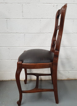 Set of 10 French Ladder Back Dining Chairs With Leather Seat | Antique & Vintage | Moonee Ponds Antiques | Australia Wide Delivery