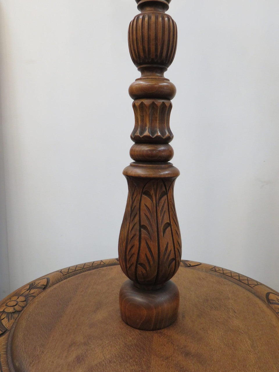 French Oak and Cherrywood Standard Lamp | Antique & Vintage | Moonee Ponds Antiques | Australia Wide Delivery