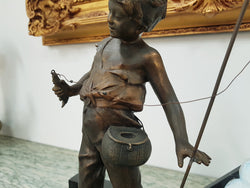 Fabulous Art Deco Boy Statue Lamp | Antique & Vintage | Moonee Ponds Antiques | Australia Wide Delivery
