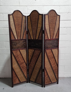 Vintage Three Panel Room Divider With Elephants | Antique & Vintage | Moonee Ponds Antiques | Australia Wide Delivery