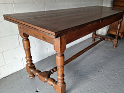 Appealing and Rare French Oak Farmhouse Extension Table | Antique & Vintage | Moonee Ponds Antiques | Australia Wide Delivery