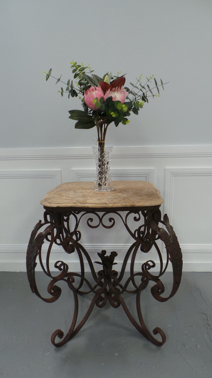 Vintage French Style Wrought Iron Bakers Table | Antique & Vintage | Moonee Ponds Antiques | Australia Wide Delivery