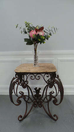 Vintage French Style Wrought Iron Bakers Table | Antique & Vintage | Moonee Ponds Antiques | Australia Wide Delivery