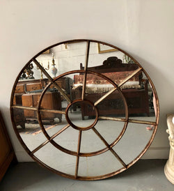 French Cast Iron Round Garden Mirror | Antique & Vintage | Moonee Ponds Antiques | Australia Wide Delivery