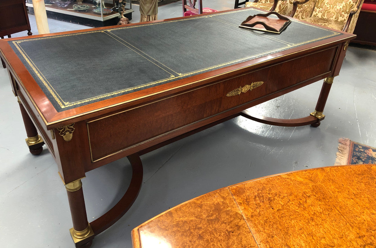 An Impressive French Deco Empire Mahogany Desk | Antique & Vintage | Moonee Ponds Antiques | Australia Wide Delivery