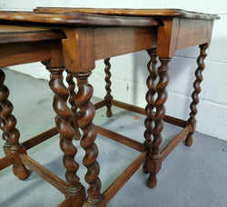 Jacobean Style Antique Nest of Tables | Antique & Vintage | Moonee Ponds Antiques | Australia Wide Delivery