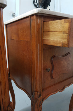 Pair of French Louis XVI Style Bedside Cabinets | Antique & Vintage | Moonee Ponds Antiques | Australia Wide Delivery