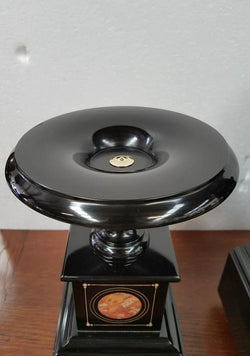 French Black Marble Three Piece Clock Set | Antique & Vintage | Moonee Ponds Antiques | Australia Wide Delivery