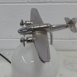 Rare Art Deco Aeroplane Lamp