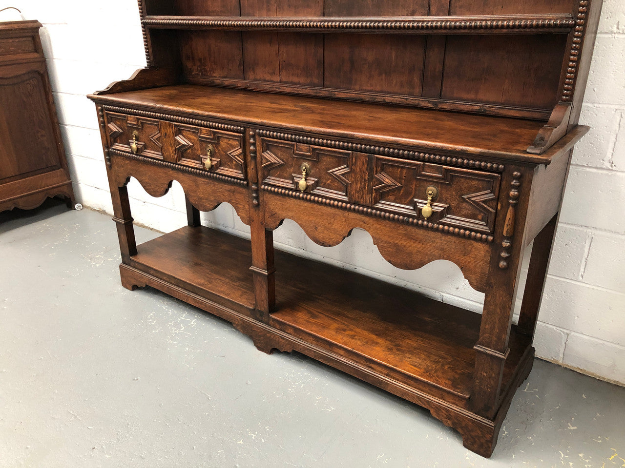Antique Jacobean Style Dark Oak Dresser | Antique & Vintage | Moonee Ponds Antiques | Australia Wide Delivery