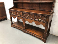 Antique Jacobean Style Dark Oak Dresser | Antique & Vintage | Moonee Ponds Antiques | Australia Wide Delivery