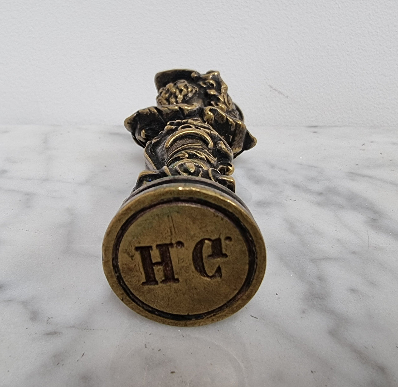 19th Century Bronze Seal Depicting 'AJAX' | Antique & Vintage | Moonee Ponds Antiques | Australia Wide Delivery