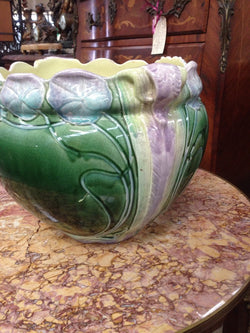 Large Majolica Art Nouveau Jardinere | Antique & Vintage | Moonee Ponds Antiques | Australia Wide Delivery