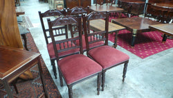 Lovely Set Of Four Upholstered Dining Chairs | Antique & Vintage | Moonee Ponds Antiques | Australia Wide Delivery